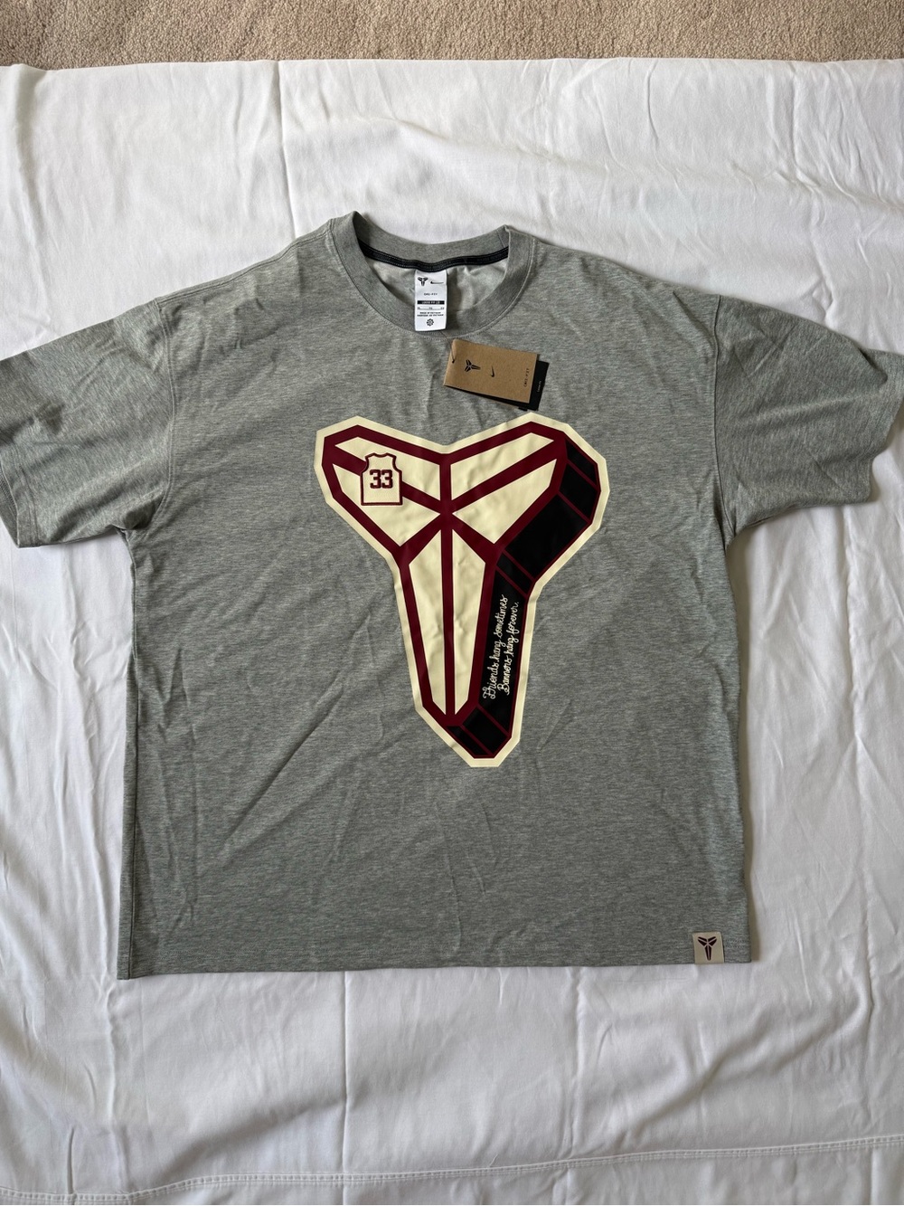 Nike Kobe Bryant Mamba Dri-FIT T-Shirt Grey XL NWT